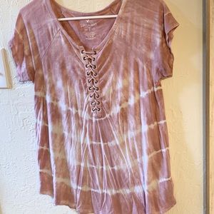 AE lace up soft & sexy tye dye